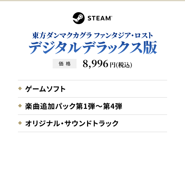 東方ダンマクカグラ ファンタジア・ロスト デジタルデラックス版