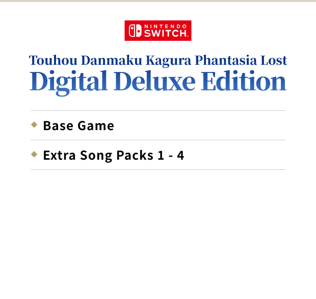 Touhou Danmaku Kagura Phantasia Lost Digital Deluxe Edition